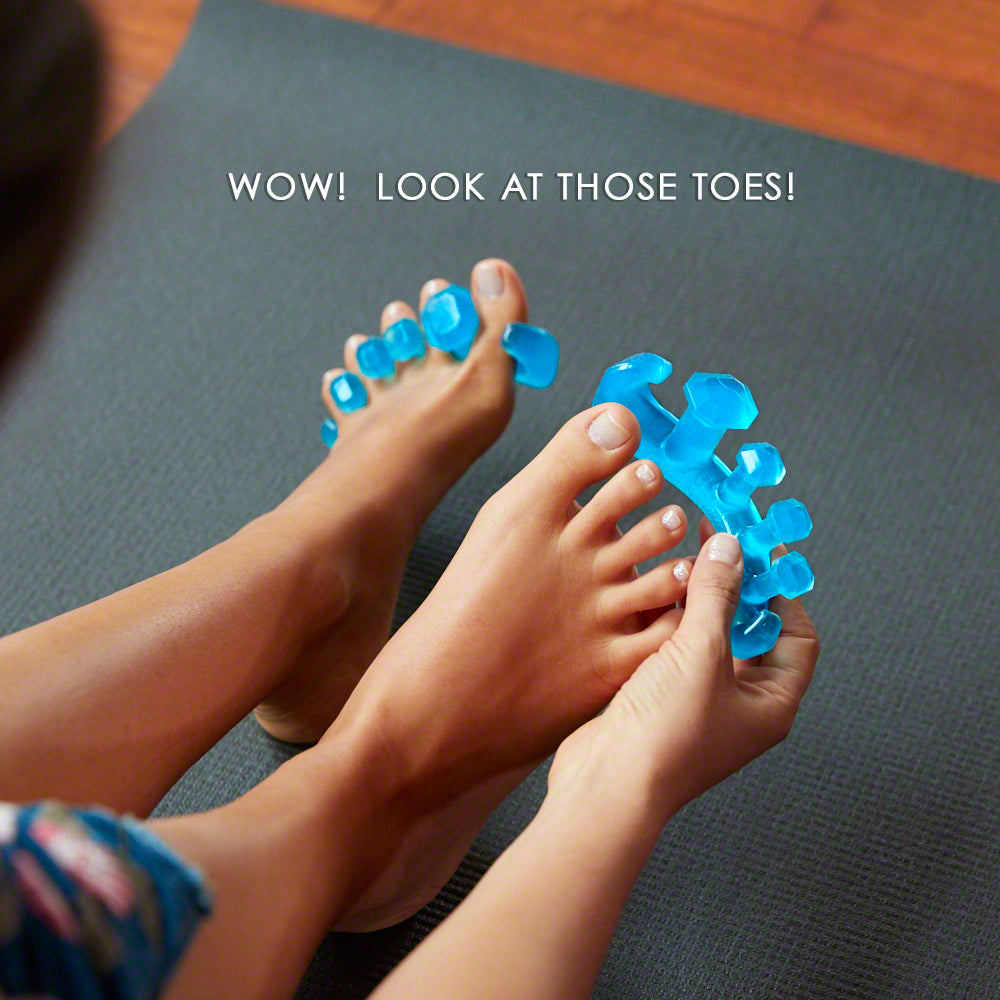  Joy-a-Toes Toe Spreaders, Toe Stretcher & Toe Spacers. ToePal  For Yoga. Instant Relief for Toes, Bunion Relief, Hammer Toes, 1 pair -  Small Blue : Yoga Mats : Health & Household