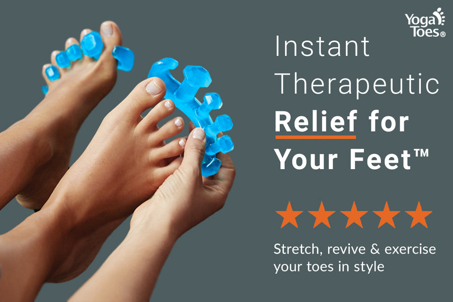 Joy-A-Toes Toe Spreaders, Toe Stretcher & Toe Spacers. Toepal for Yoga.  Instant